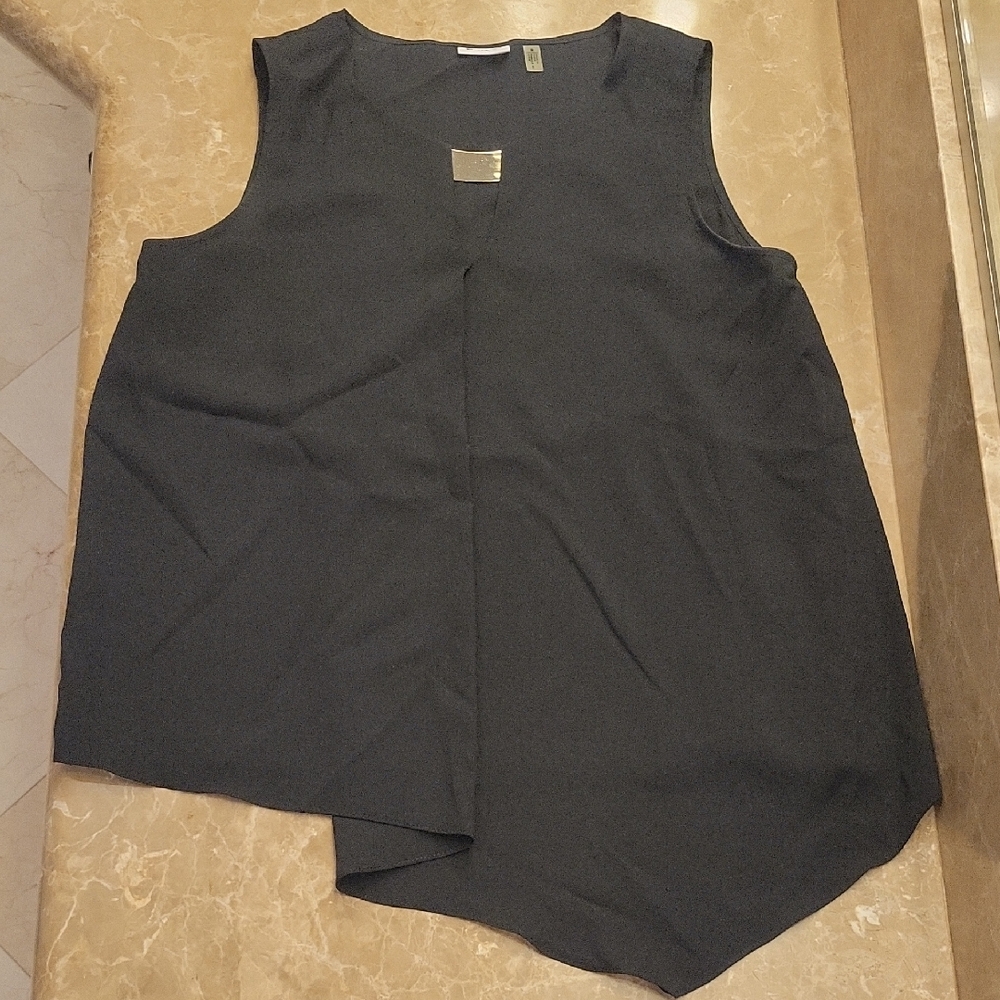 DKNYC Black Sleeveless Top, M